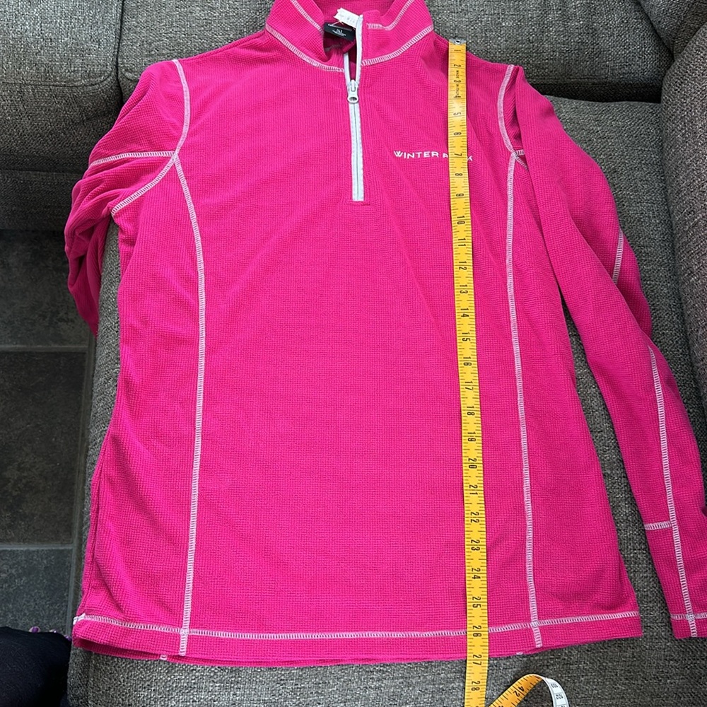 Outfitter Trading Women’s Pink Quarter Zip Winter Park Colorado Large - Picture 4 of 7